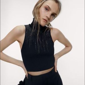 Zara Sparkly Knit Tank